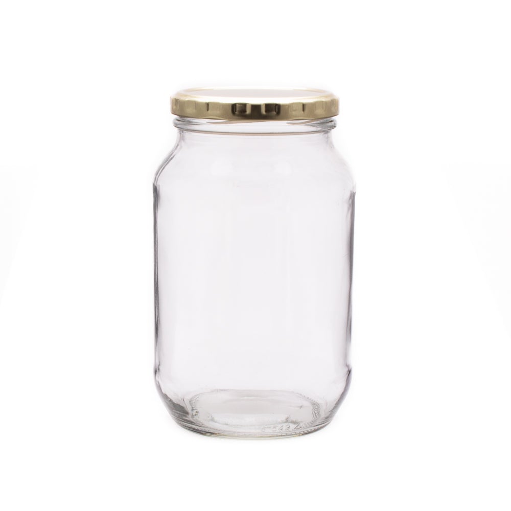 Consol 1L Glass Catering Jar Round with Lid BN0549
