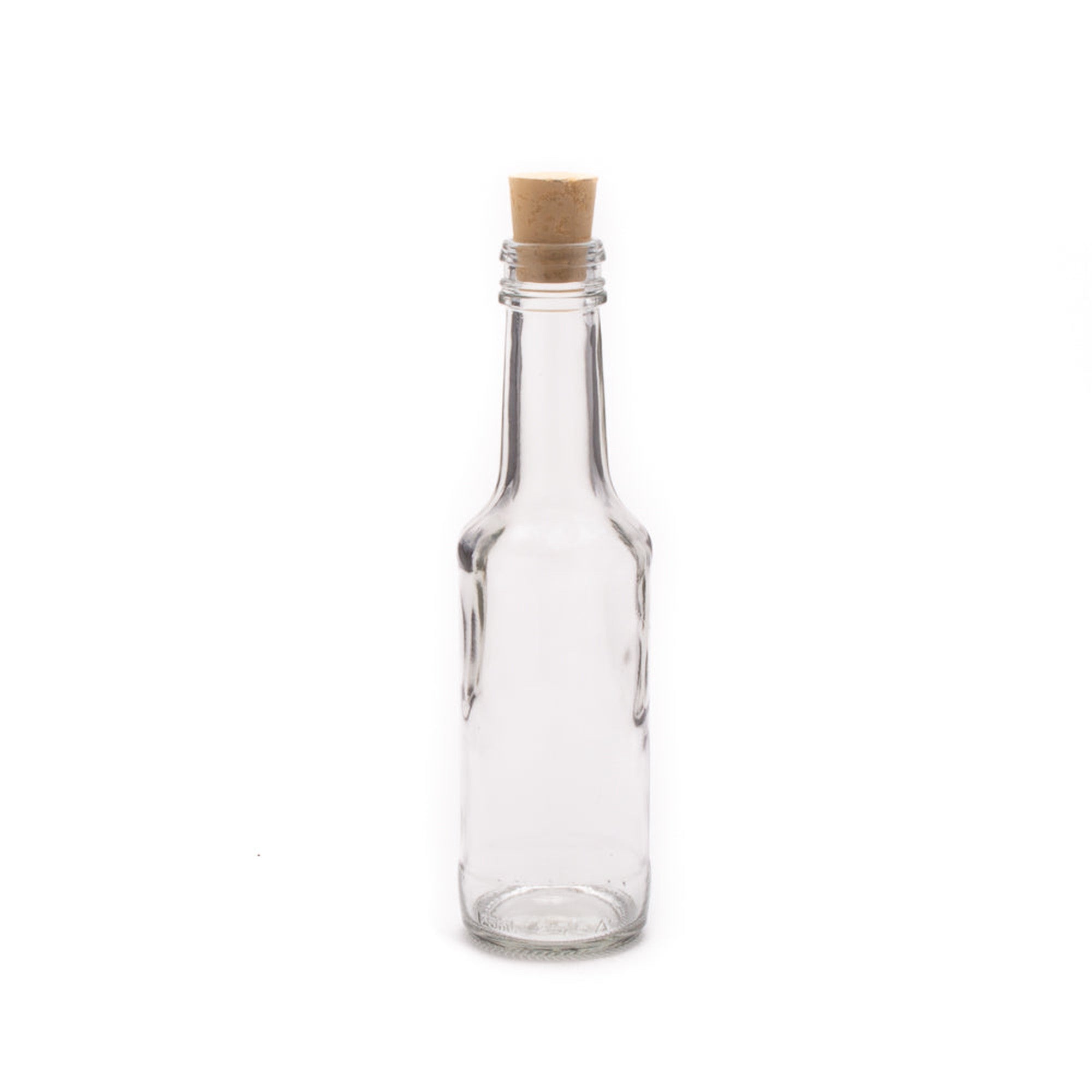 Consol 125ml Glass Worcester Sauce Bottle with Cork Lid BN0715SO