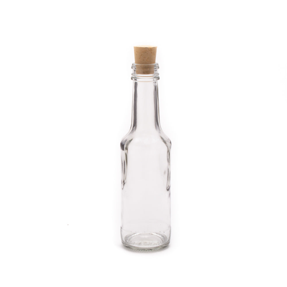 Consol 250ml Glass Sauce Bottle with Cork Lid