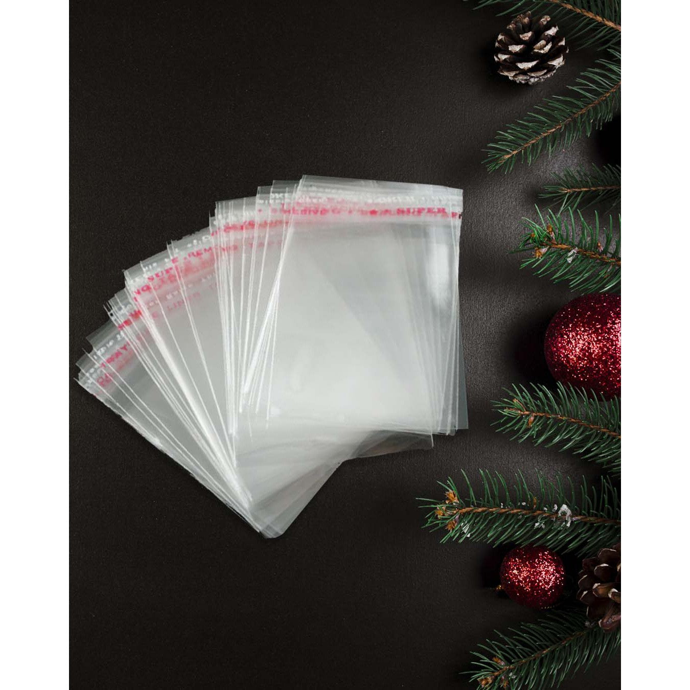 Polyprop Cellophane Selfseal Bags 15x22cm+3cm 100pack