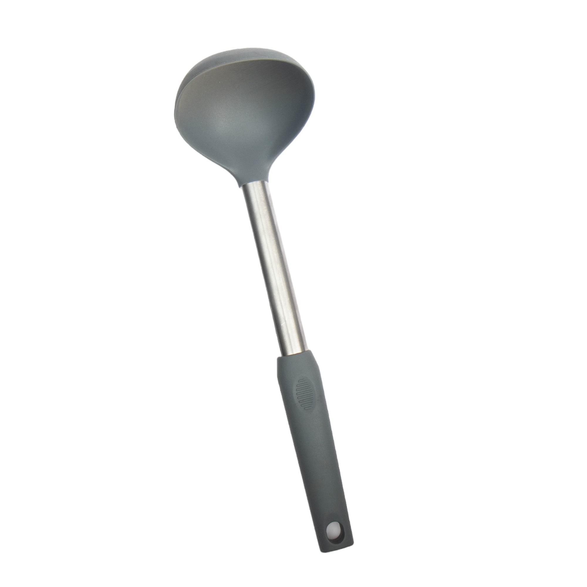Silicone Serving Ladle Stainless Steel Silica Gel Tableware