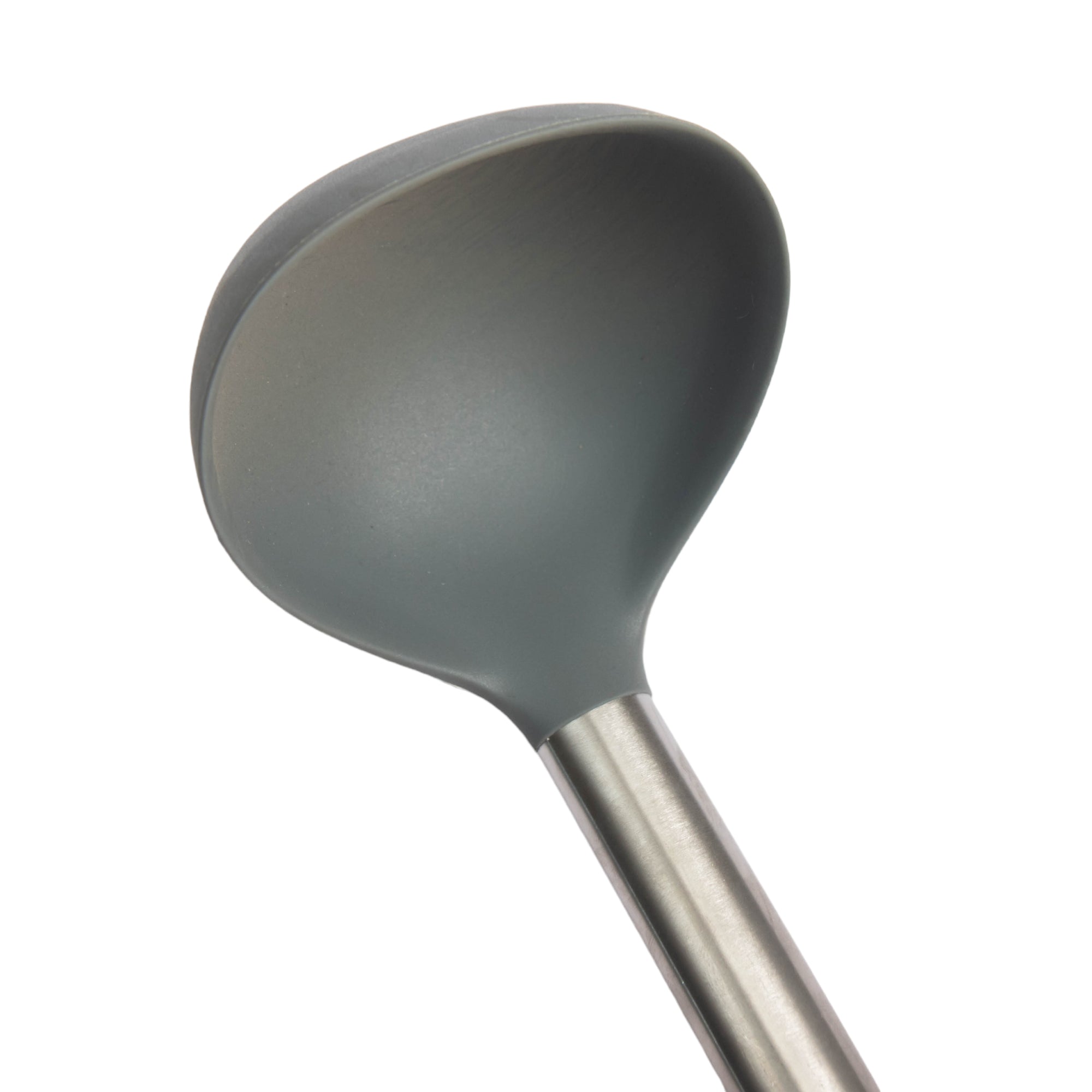 Silicone Serving Ladle Stainless Steel Silica Gel Tableware