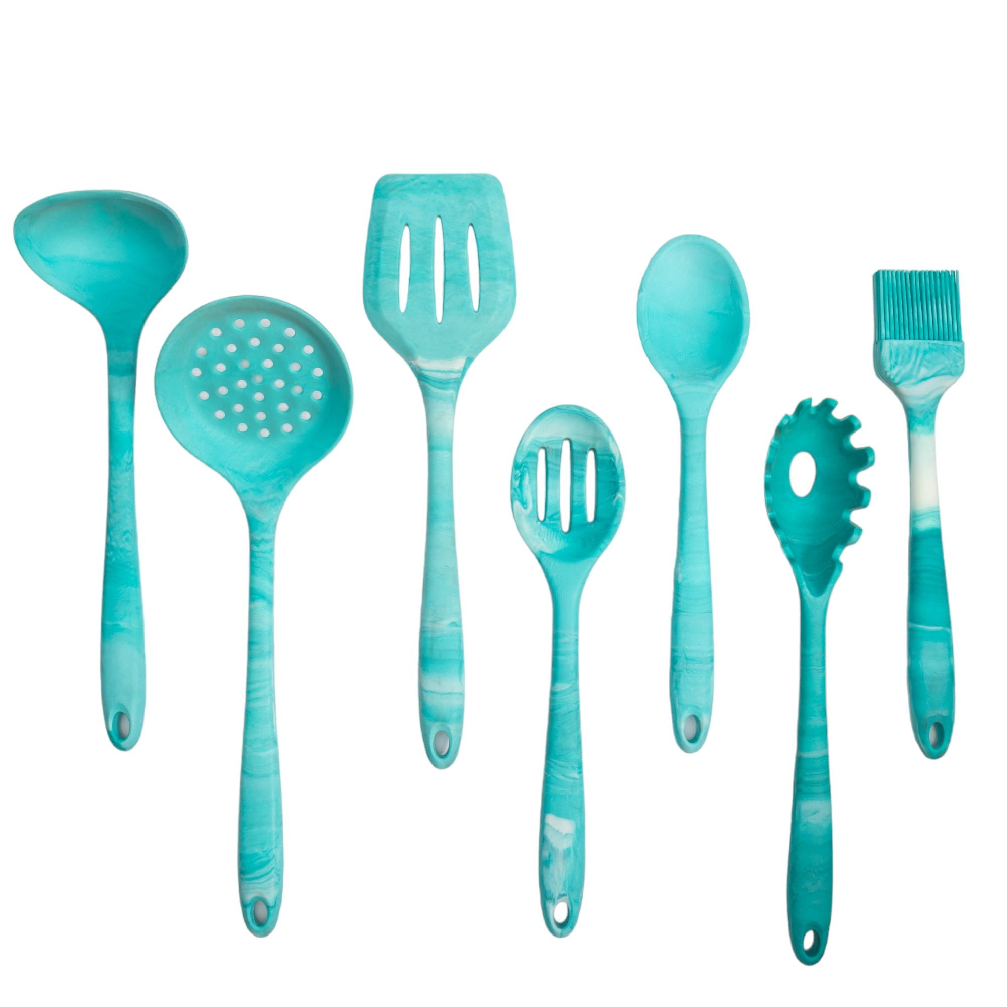 Silicone Servng Ladle Green Silica Gel Tableware