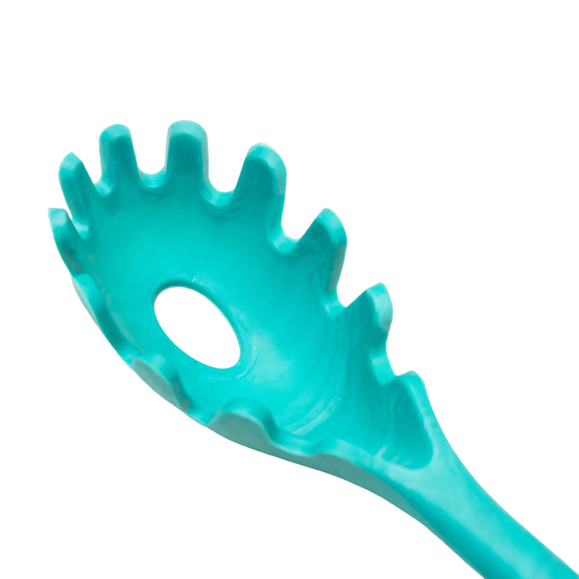 Silicone Serving Pasta Lifter Spoon Green Silica Gel Tableware