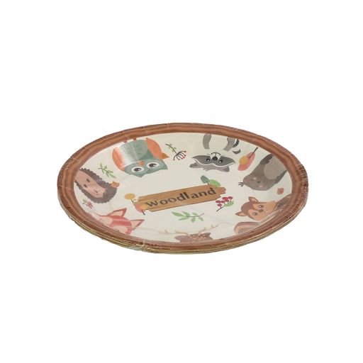 Woodland Party Paper Plates 10pc