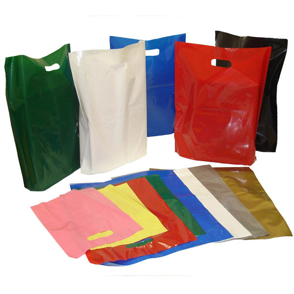 Plastic Boutique Bags 220+80x400mm 75microns 100Pack