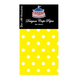 Crepe Paper Polka Dot Color 500mmx2m CAP2