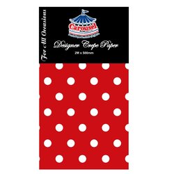 Crepe Paper Polka Dot Color 500mmx2m CAP2