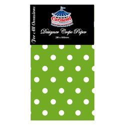 Crepe Paper Polka Dot Color 500mmx2m CAP2