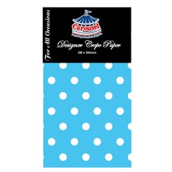 Crepe Paper Polka Dot Color 500mmx2m CAP2