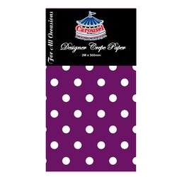 Crepe Paper Polka Dot Color 500mmx2m CAP2