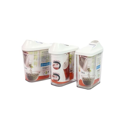 Nu Ware Condiment Container Steelo Skippar 750ml 3pc Set