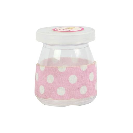 Baby Decor Bottle Dots with Ribbon Girl