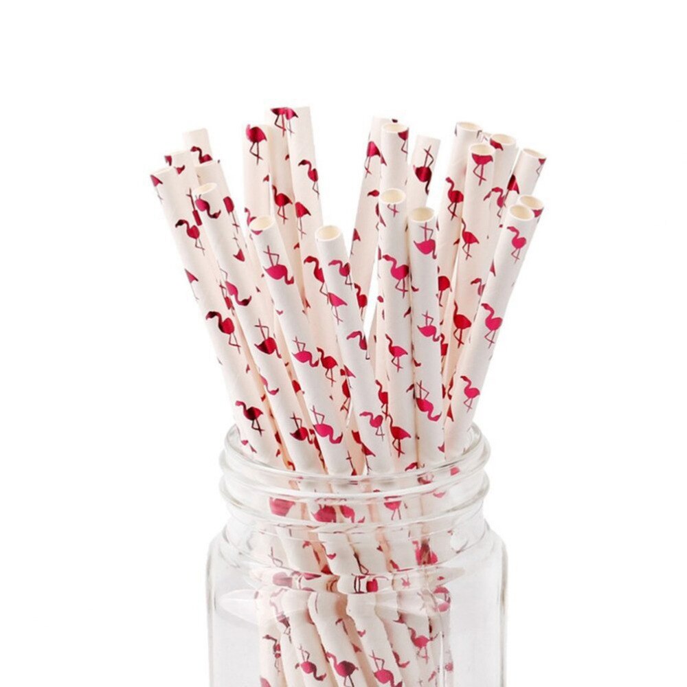 Party Paper Straw Flamingo 0.5mm