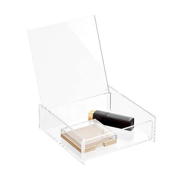 Acrylic Gift Box Square 3x5cm Clear with Flip Lid