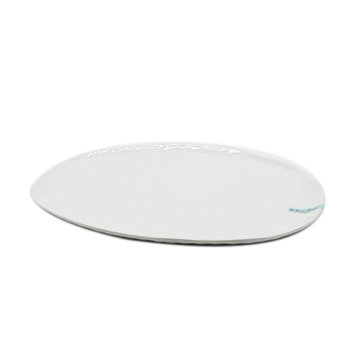 H/c Melamine Hammered Oval Platter 405 x 280mm Awg