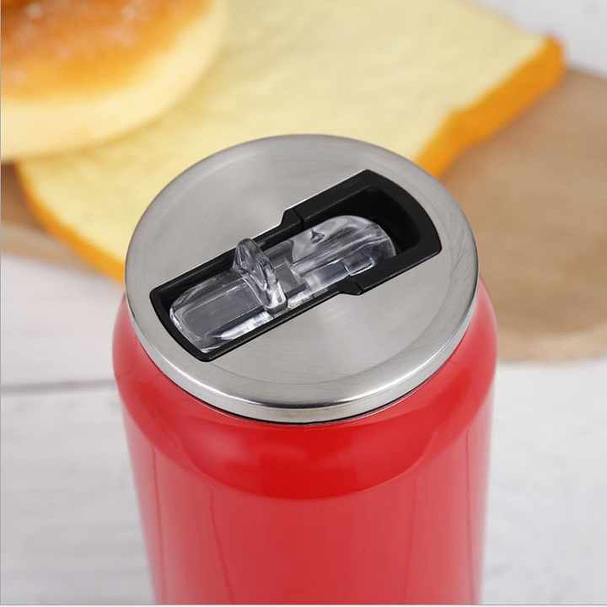 Can Shaped 350ml Thermos Drinking Bottle Flask Stainless Steel Vacuum Cup 14.5x6.4cm