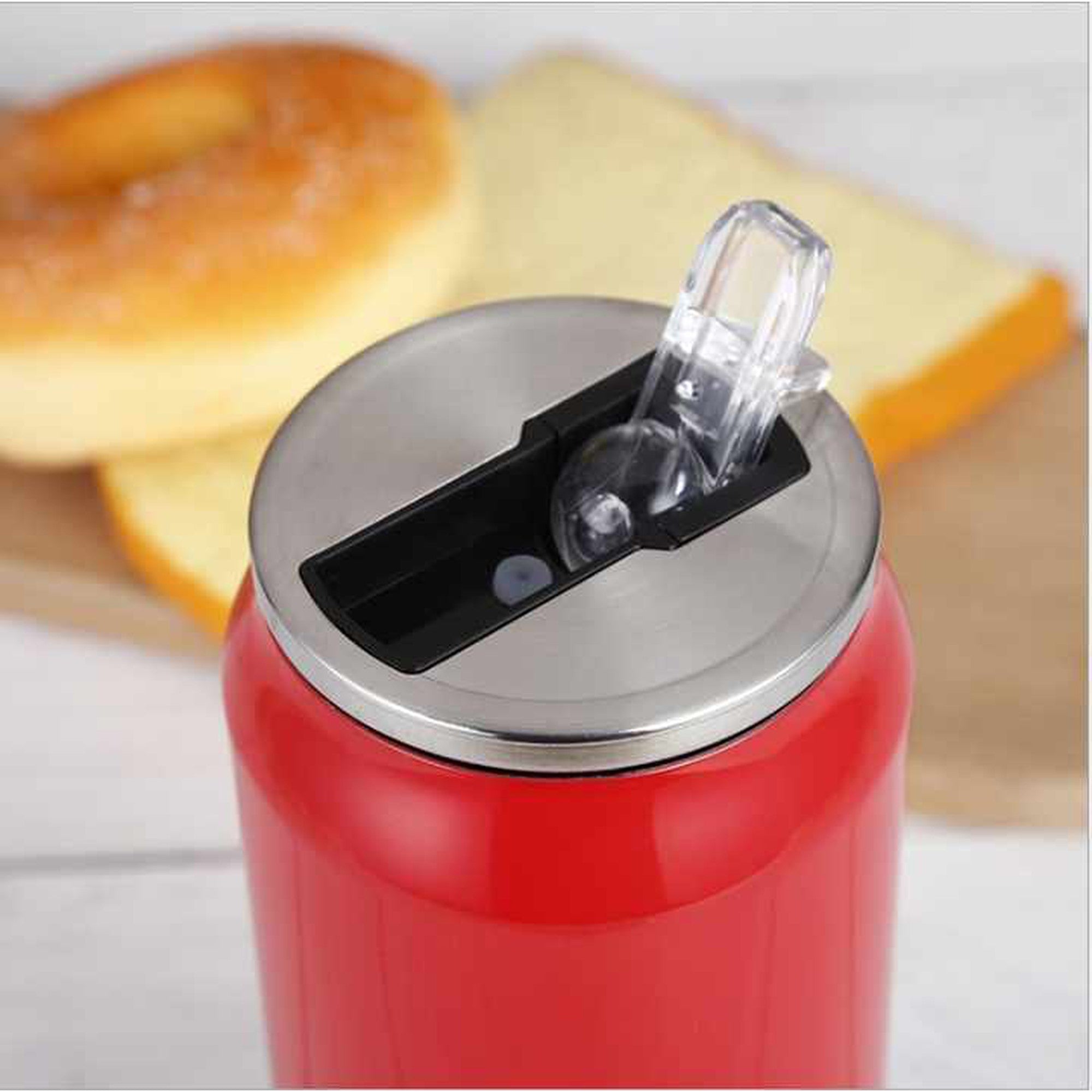 Can Shaped 350ml Thermos Drinking Bottle Flask Stainless Steel Vacuum Cup 14.5x6.4cm