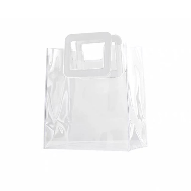 Multifunctional Clear PVC Tote Gift Bag 17x14cm