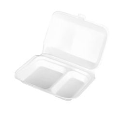 Fomo Food Tray No.40 2-Division Clamshell 75pack