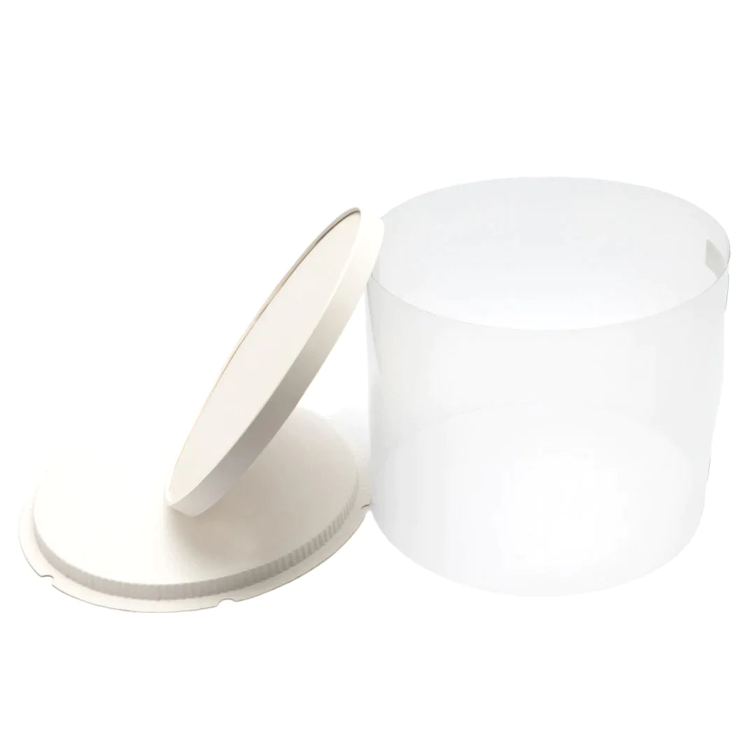 Plastic PVC Gift Box See Through Heightened Round