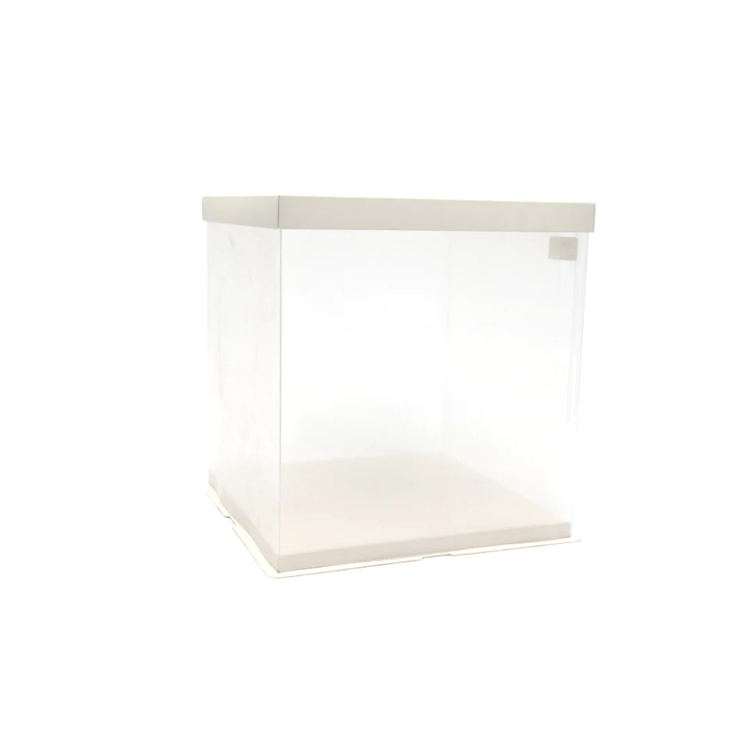 Plastic PVC Gift Box See Through Double layer Square