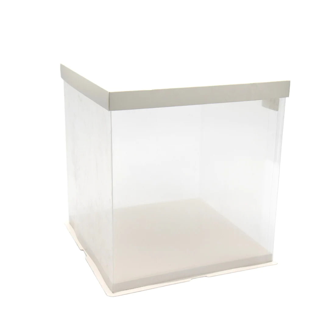 Plastic PVC Gift Box See Through Double layer Square