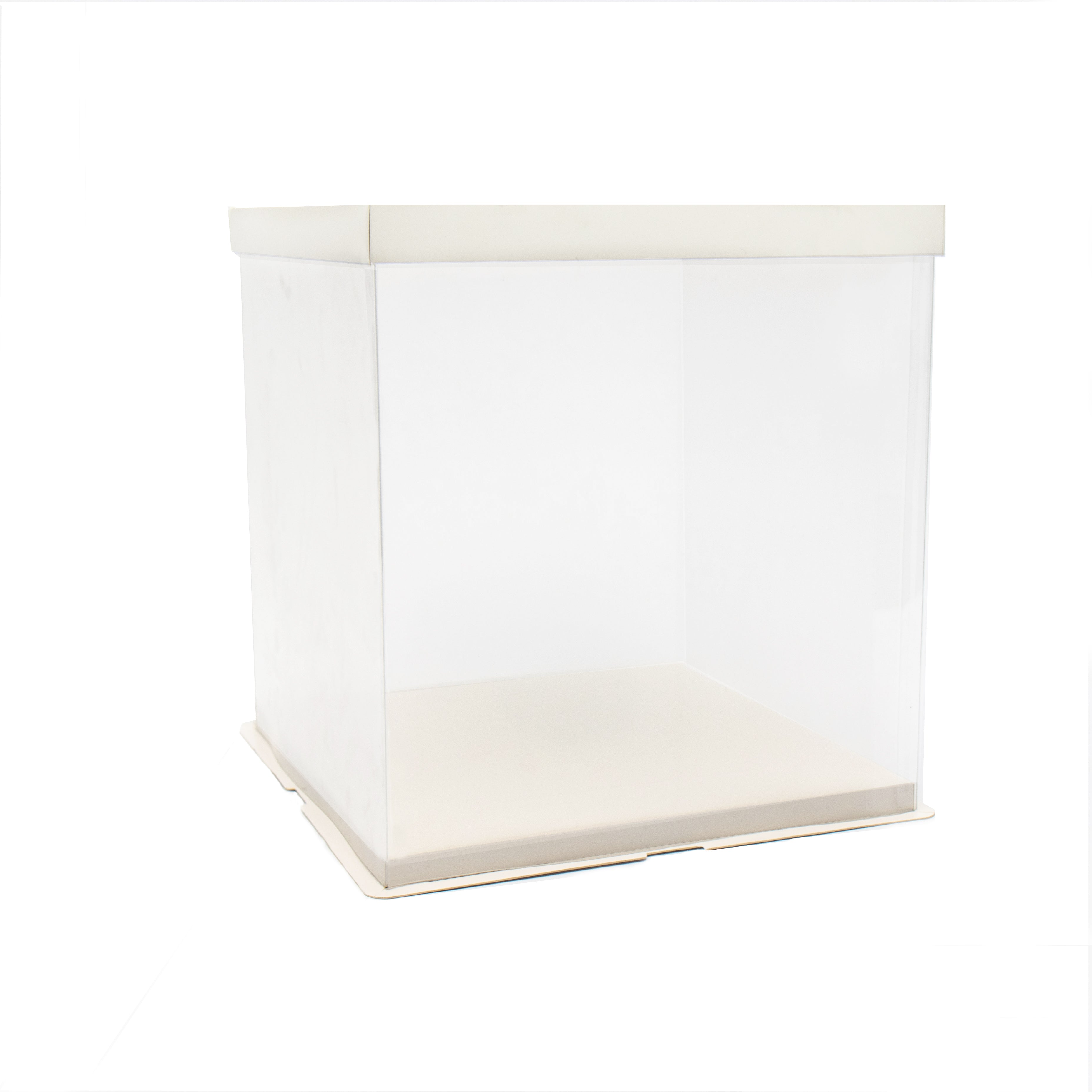 Plastic PVC Gift Box See Through Single layer Square