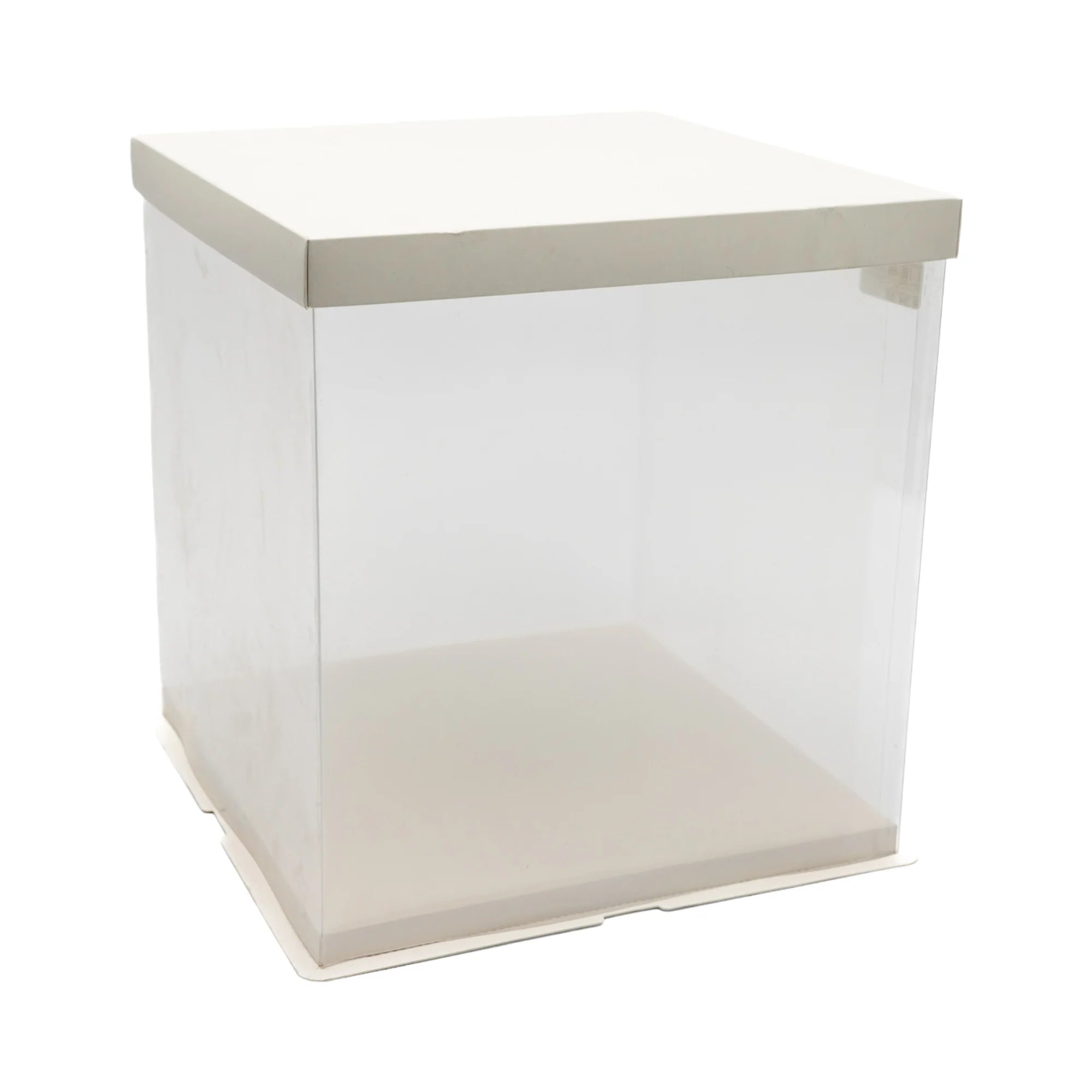 Plastic PVC Gift Box See Through Double layer Square