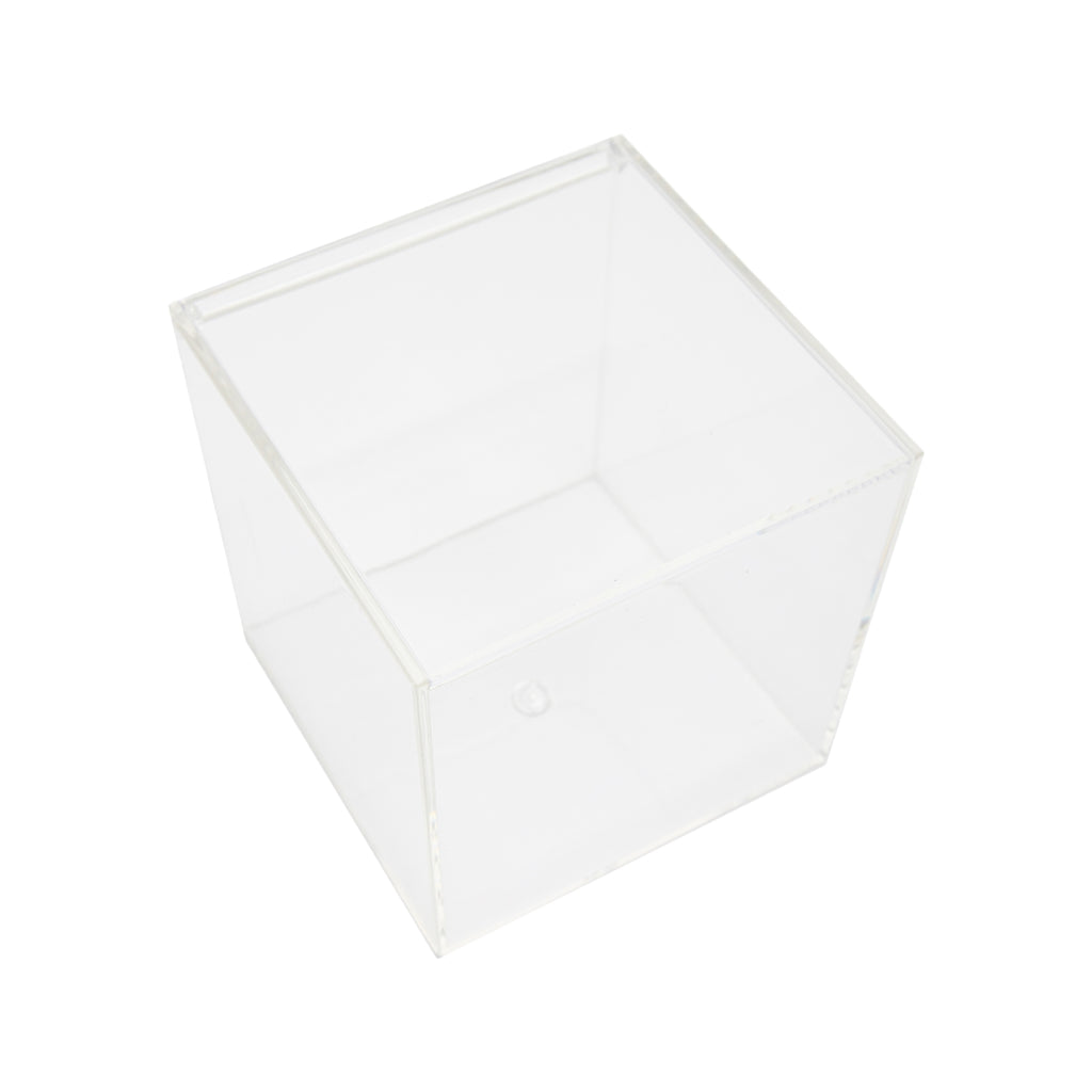 Acrylic Gift Box Square 8x8x8cm Super Transparent with Flip Lid