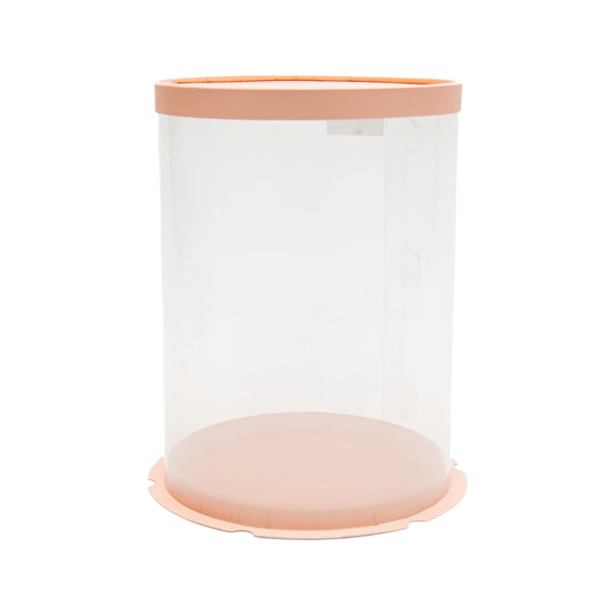 Plastic PVC Gift Box See Through Heightened Round