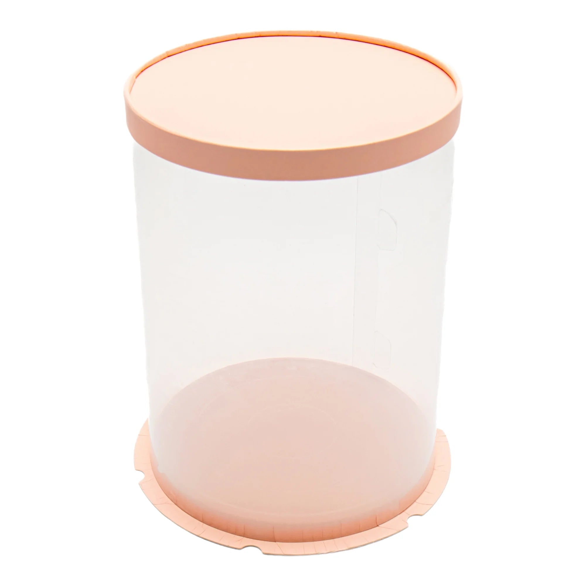 Plastic PVC Gift Box See Through Double Round