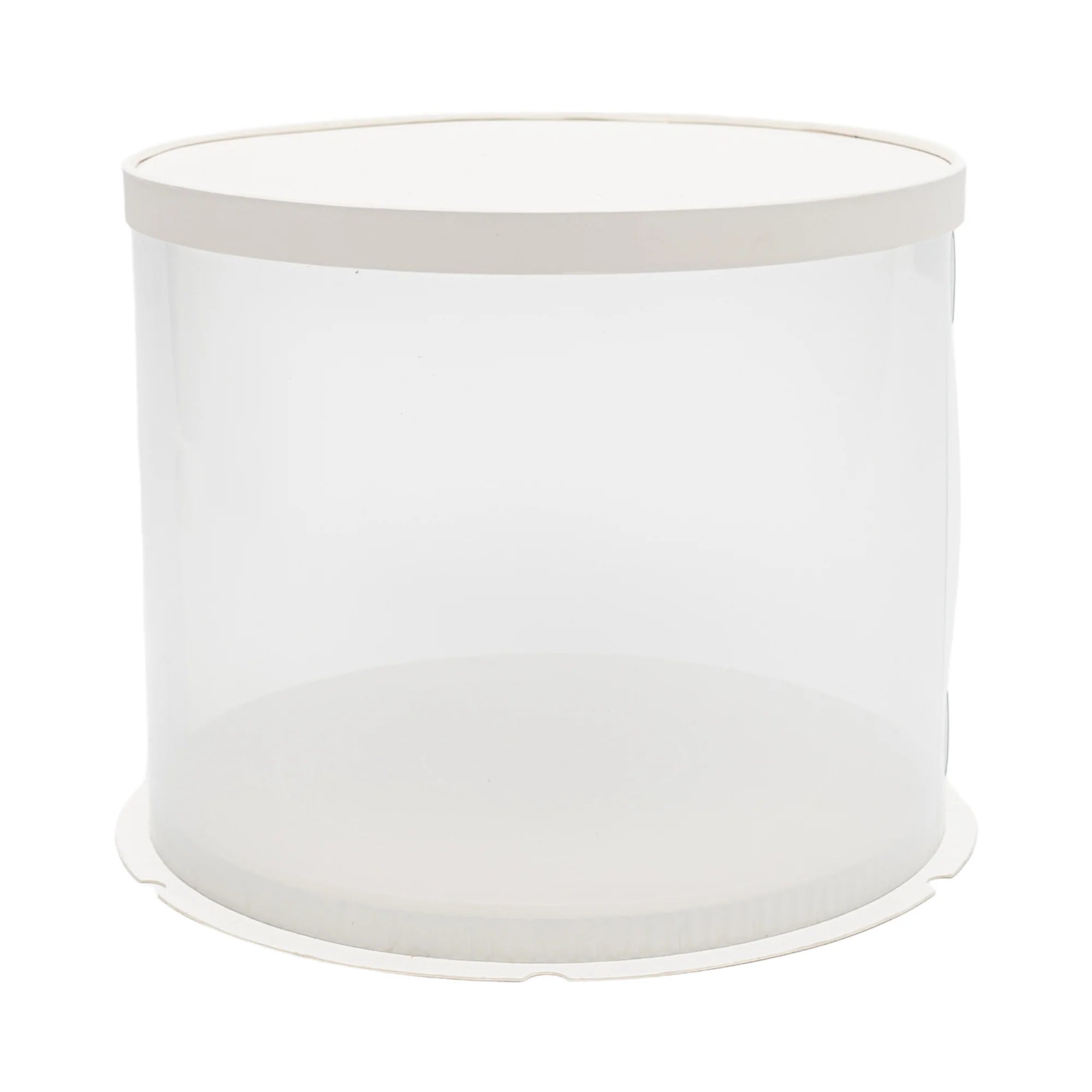 Plastic PVC Gift Box See Through Double Round