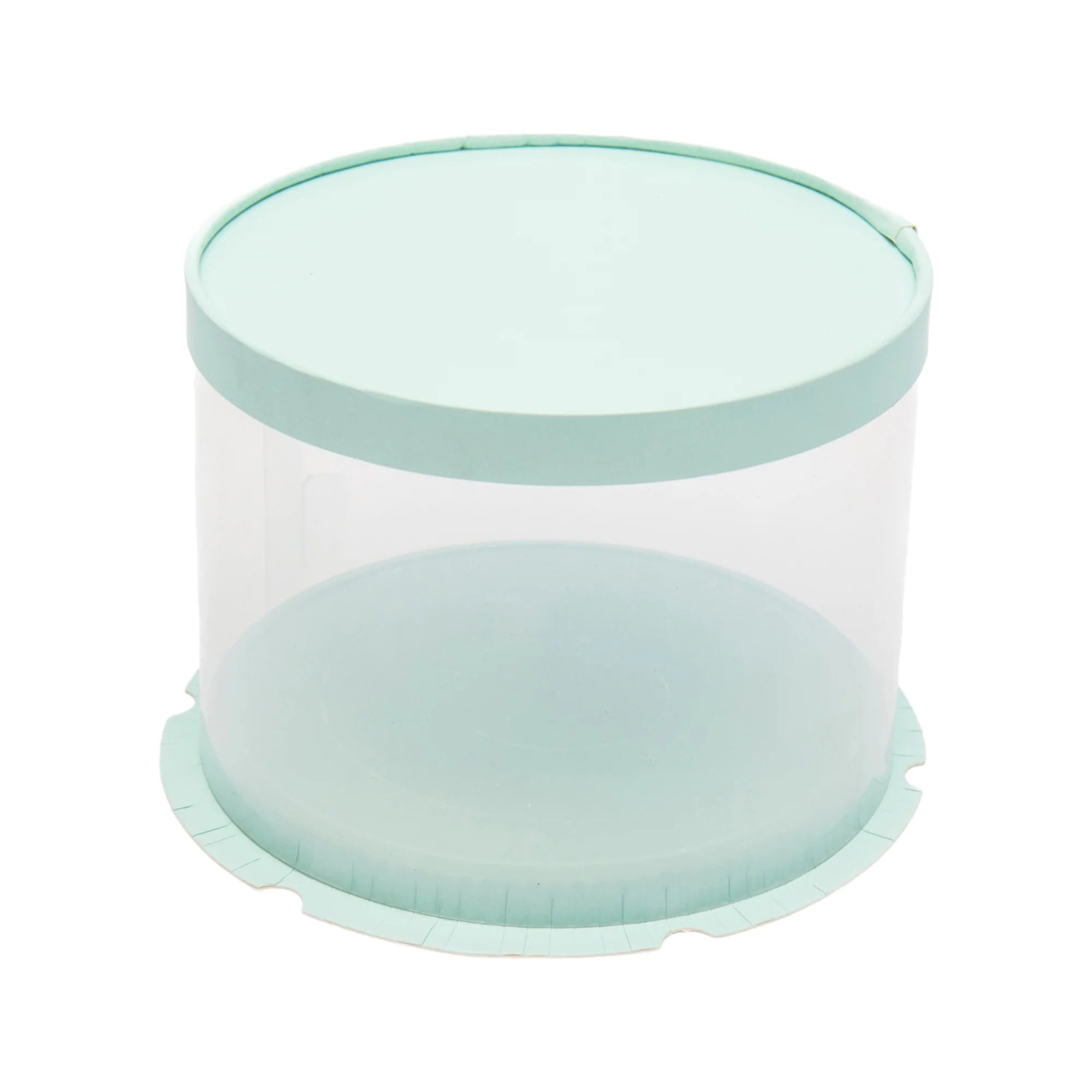 Plastic PVC Gift Box See Through Double Round