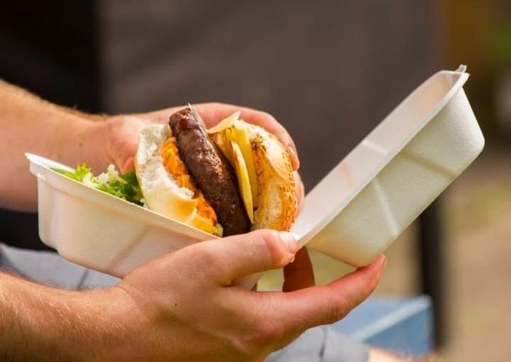 Bio Burger Lunchbox 6inch Takeaway Clamshell