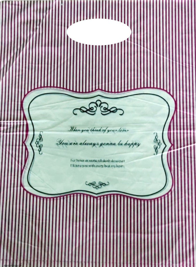 Plastic Boutique Bag Printed XLarge 40x50cm 25pack