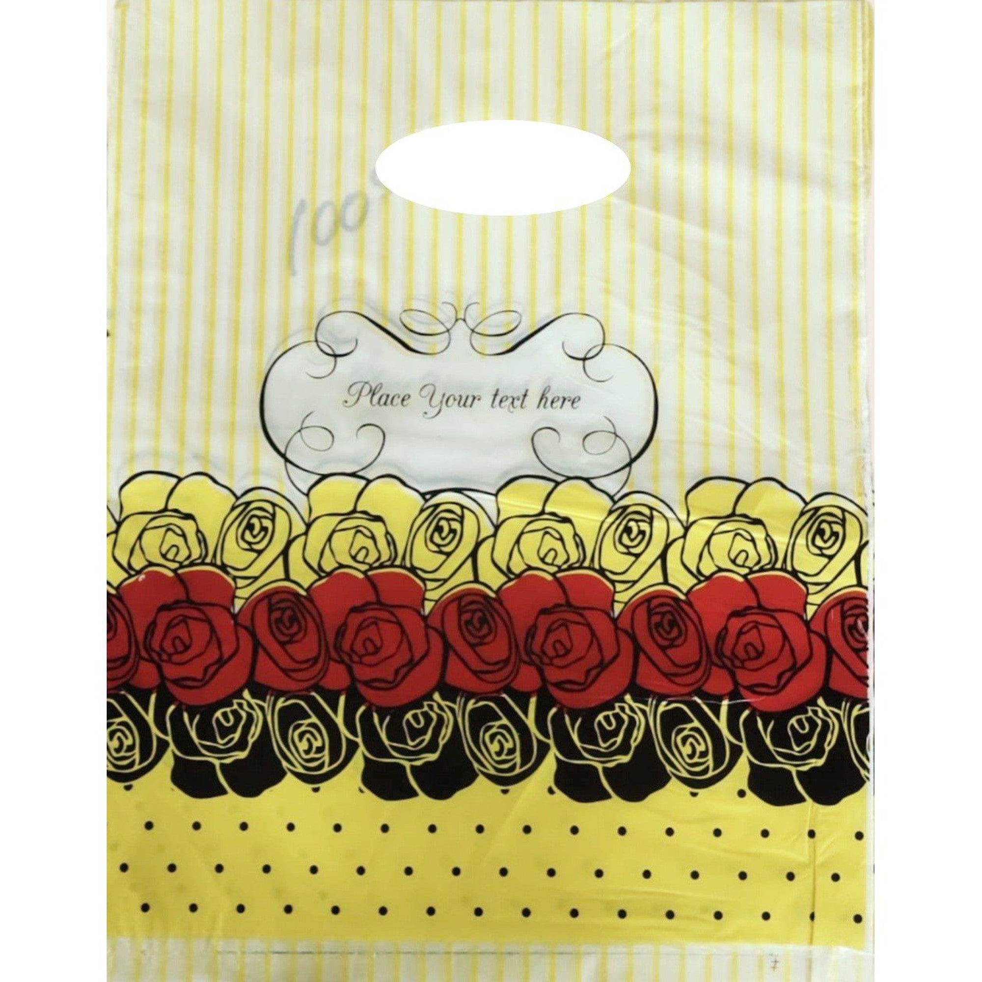 Plastic Boutique Bag Printed Large 30x40cm 25pack