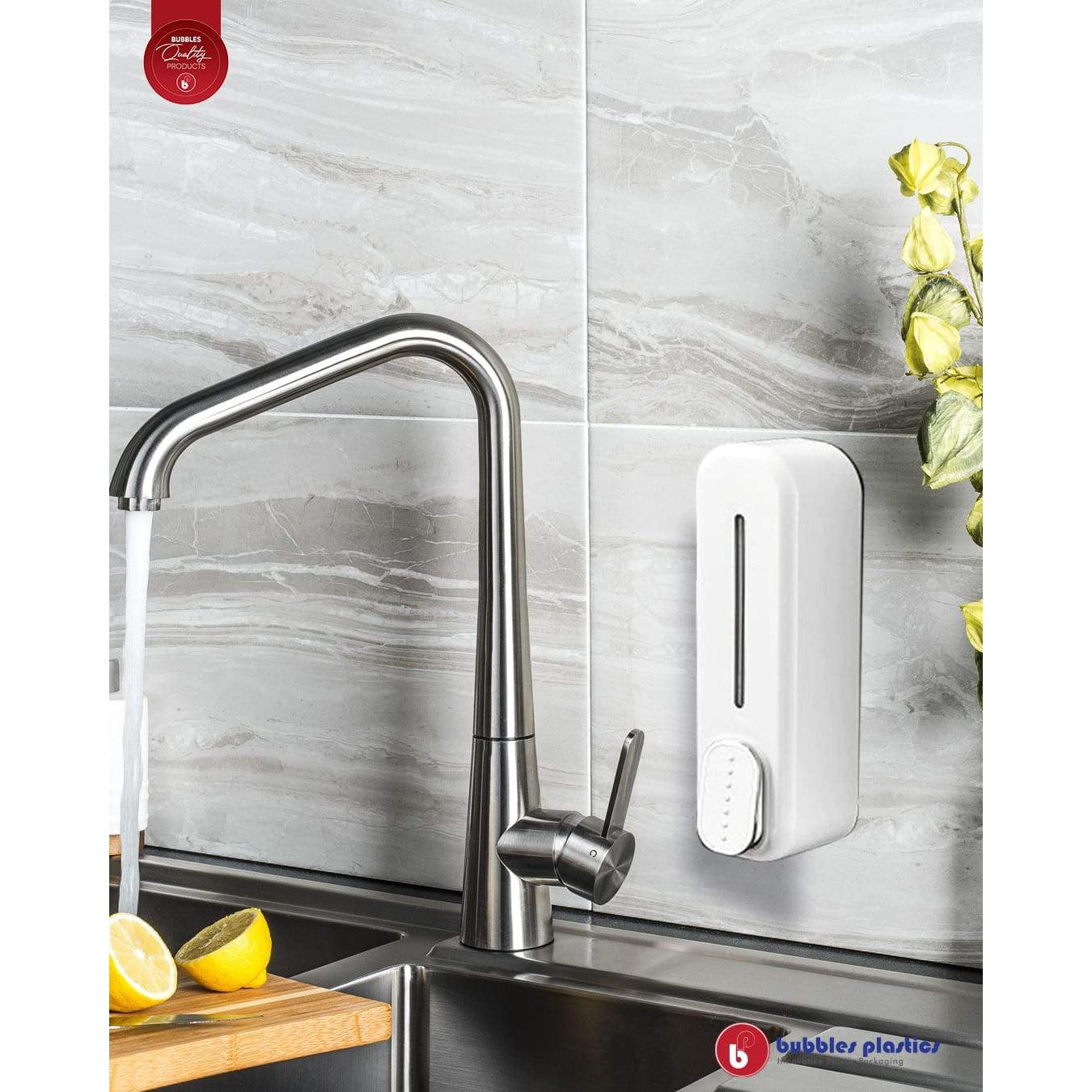 Liquid Hand Soap Dispenser Red Wall Mounted 045