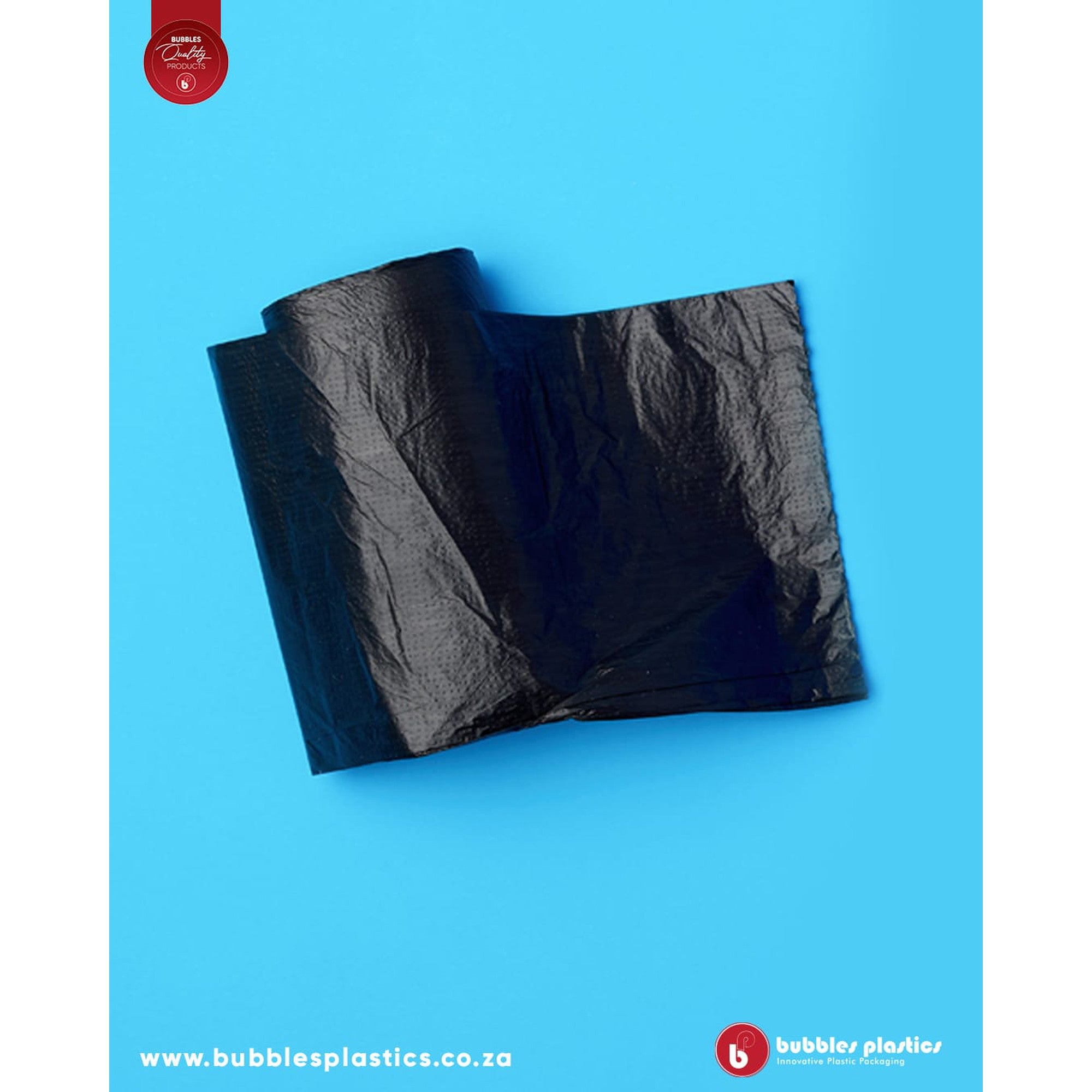 Refuse Bags Black 75x95cm 20mic 20bags per Roll