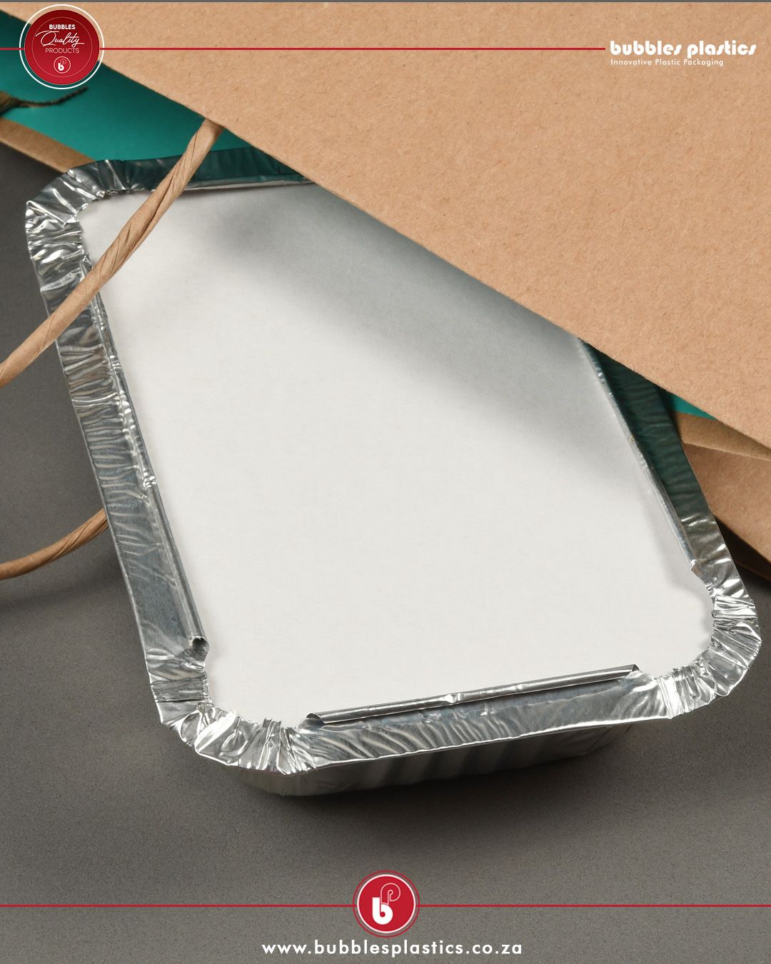 4153 Large Foil Take-Away Container 