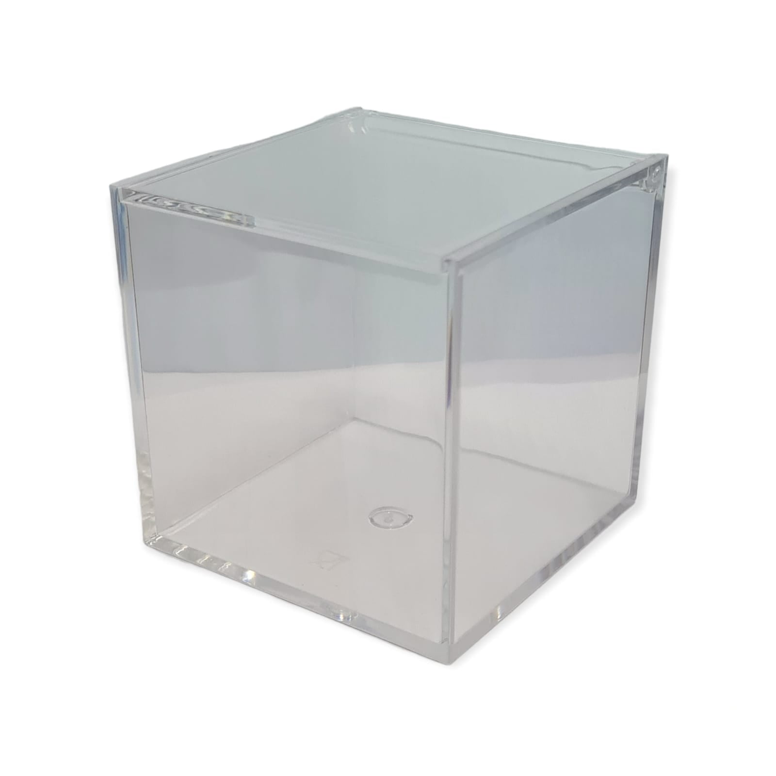 Acrylic Gift Box Square 10x10x10cm Super Transparent with Flip Lid