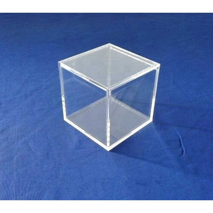 Acrylic Gift Box Square 8x8x8cm Super Transparent with Flip Lid