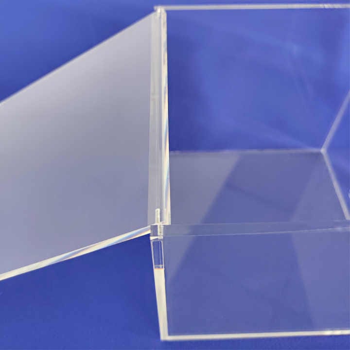 Acrylic Gift Box Square 6x6x6cm Super Transparent with Flip Lid