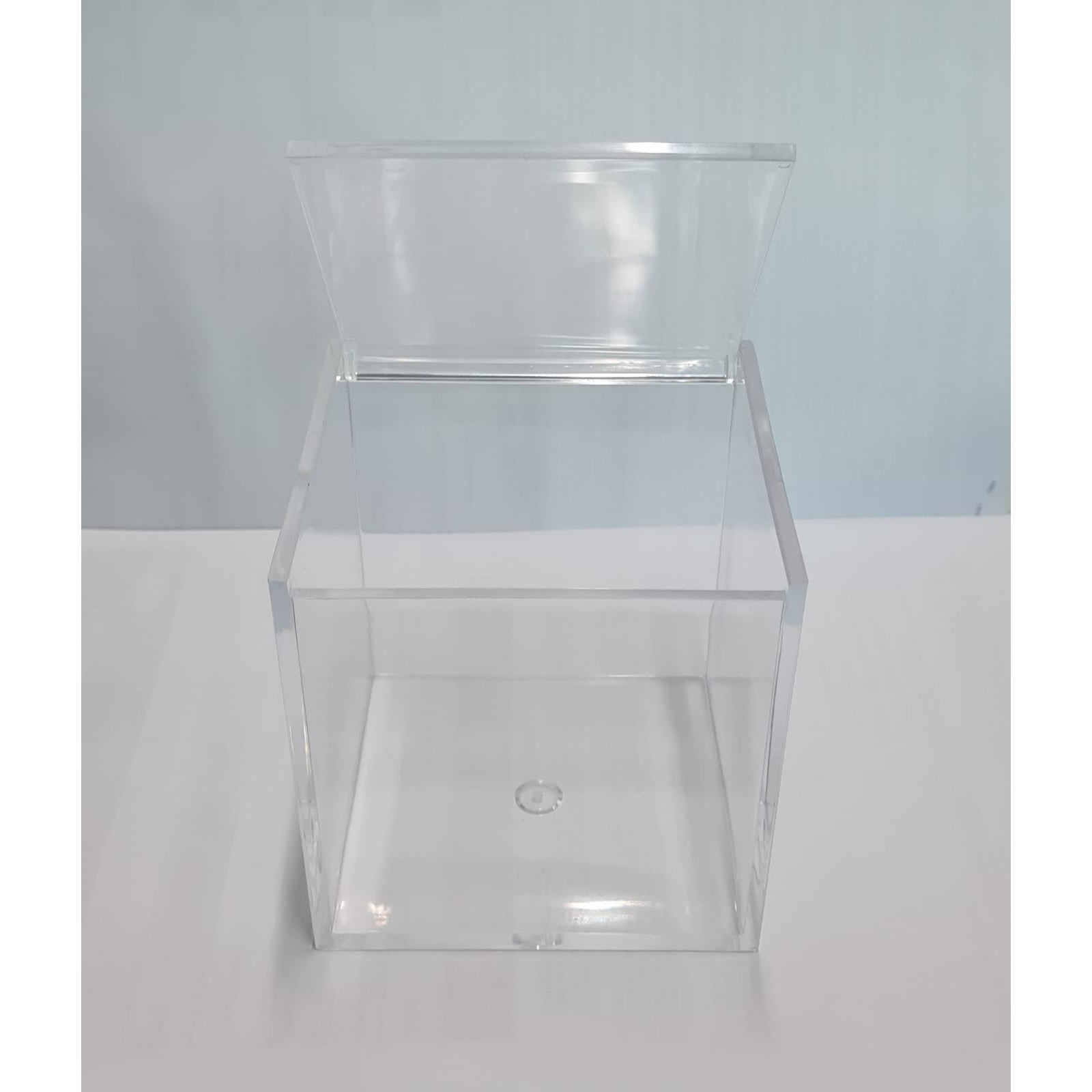 Acrylic Gift Box Square 12x12x12cm Super Transparent with Flip Lid