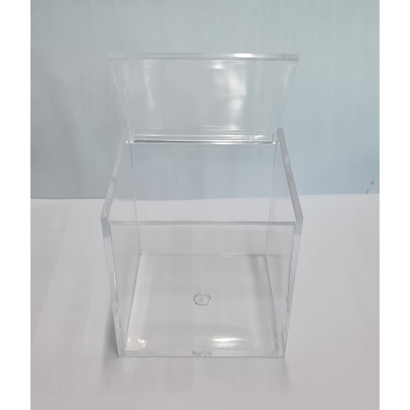 Acrylic Gift Box Square 5x5x5cm Super Transparent with Flip Lid