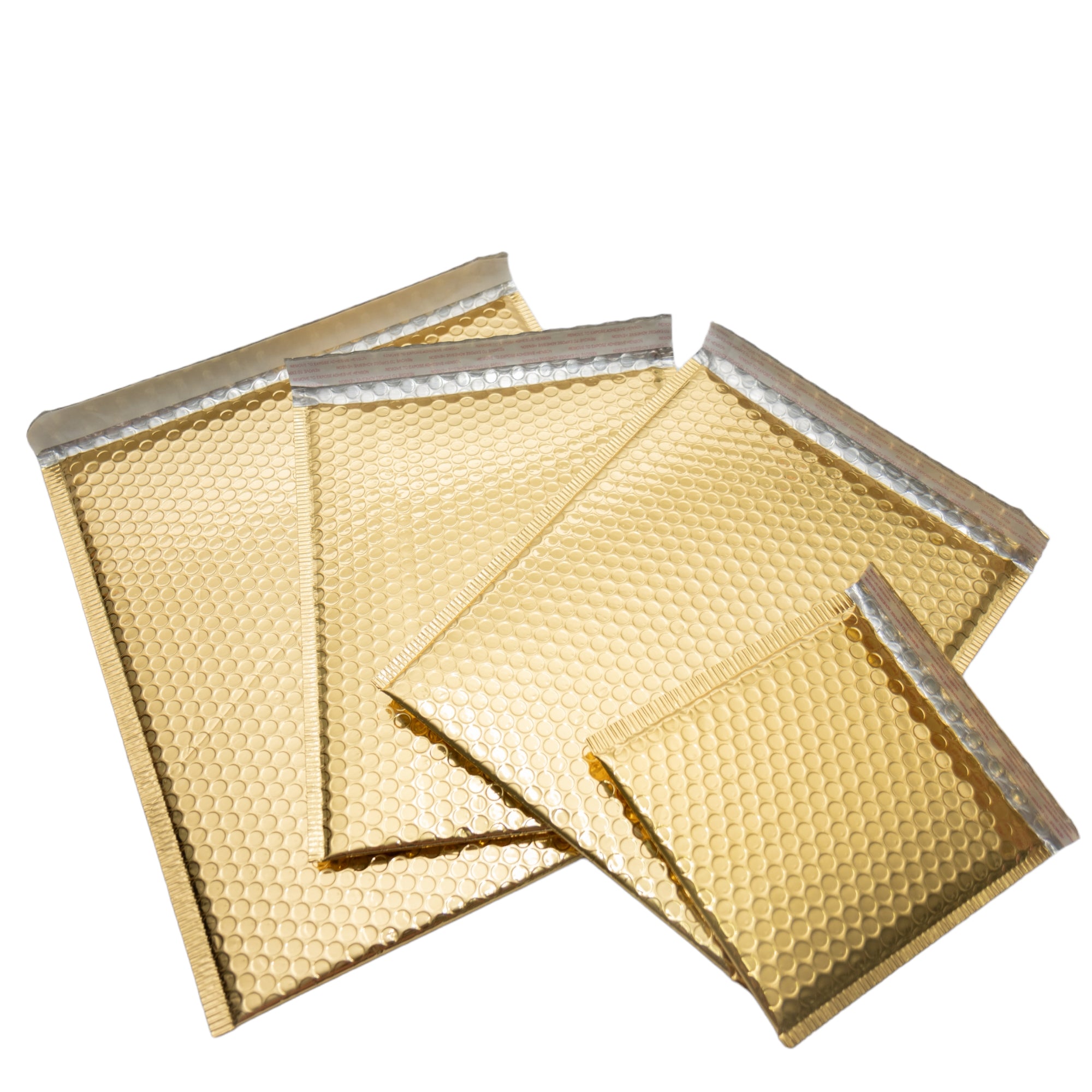 Bubble Pouch Mailer Bags Self-Seal Padded Envelope Metallic Gold