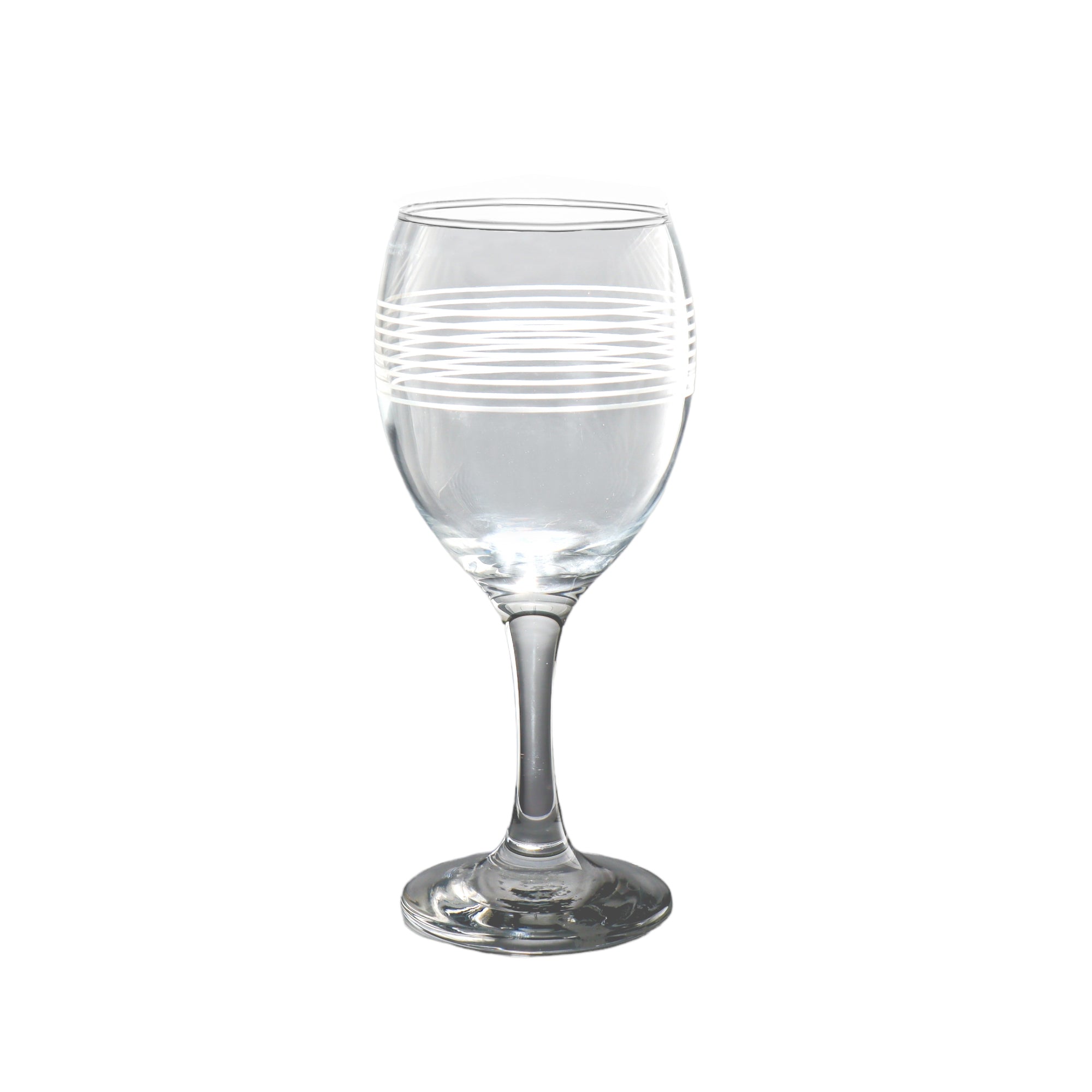 Pasabahce Glass Tumbler 200ml White Wine Stripe 40990