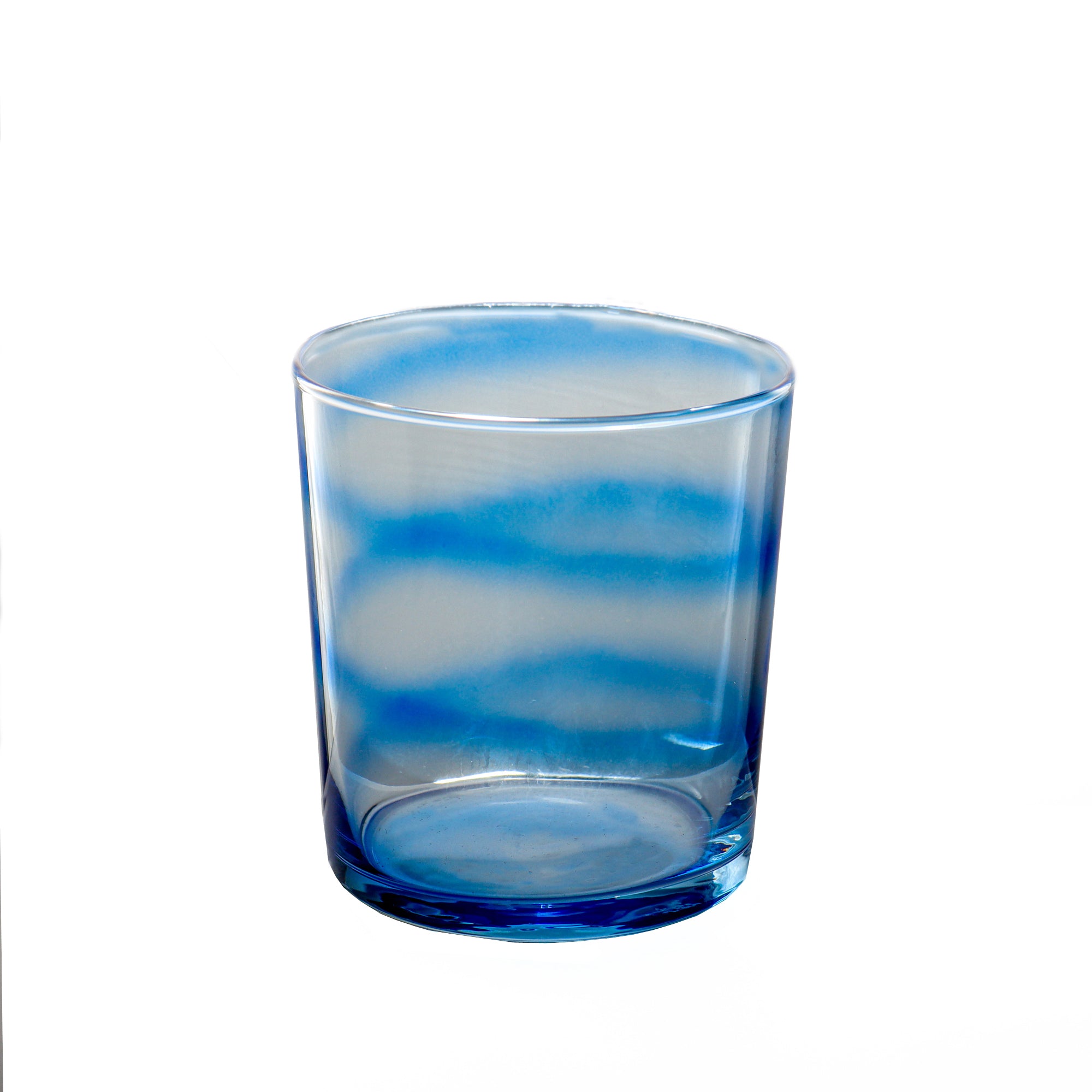 Pasabahce Glass Tumbler Whisky Enjoy Blue Stripe 380ml 40984