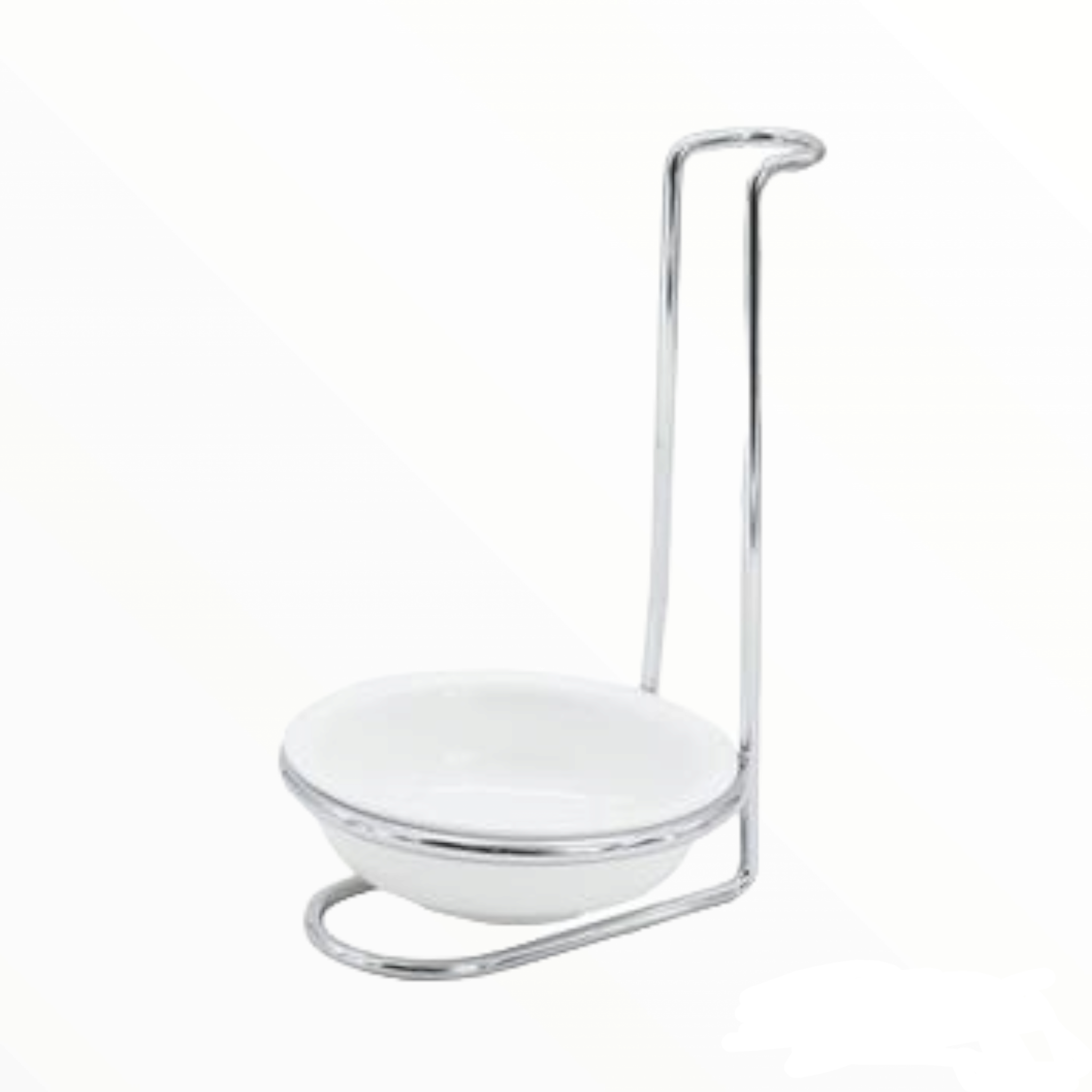 Regent Kitchen Spoon Rest with Ceramic Bowl and Chrome Stand 14015