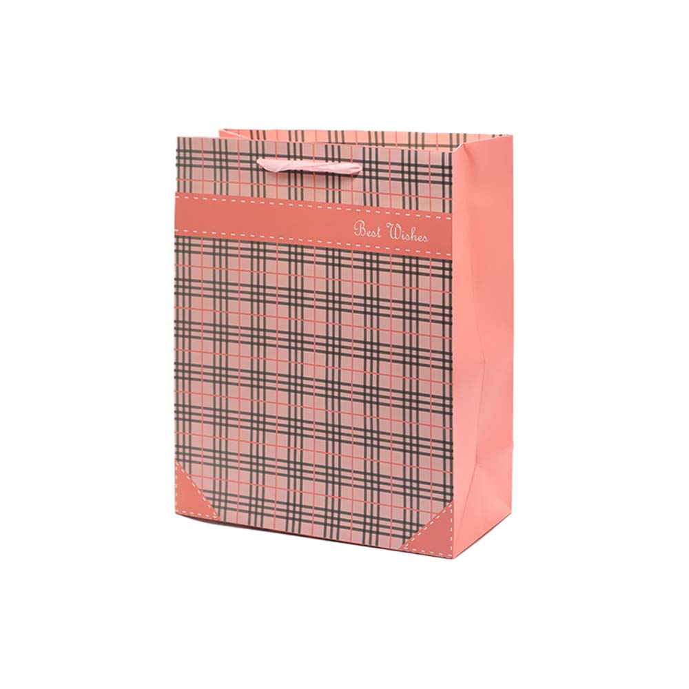 Gift Paper Bag Checkbox 26x32cm Medium